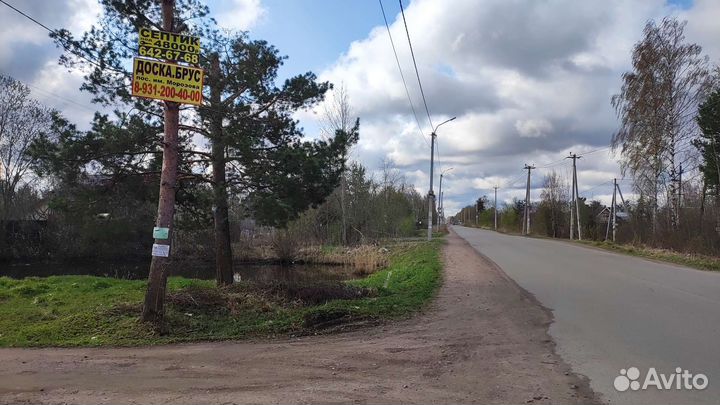 Реклама на столбах и деревьях в Лен.области