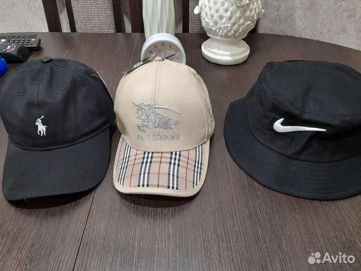Бейсболки,панама (Polo,Burberry, Nike) 56-58р