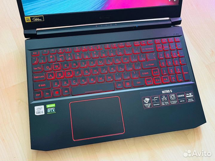 Игровой Acer Nitro RTX 3050, 144Hz, Core i5, 512
