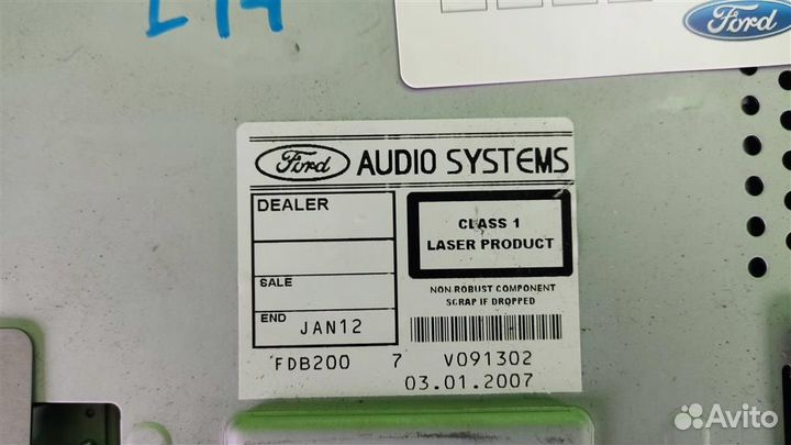 Магнитола Ford Fiesta (CBK) 2007