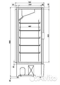 Шкаф холодильный Ариада Рапсодия R 700L (глухая дв