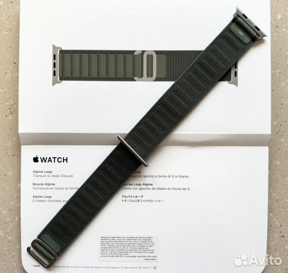 Ремешок Apple Watch Ultra 49mm Green Alpine L New