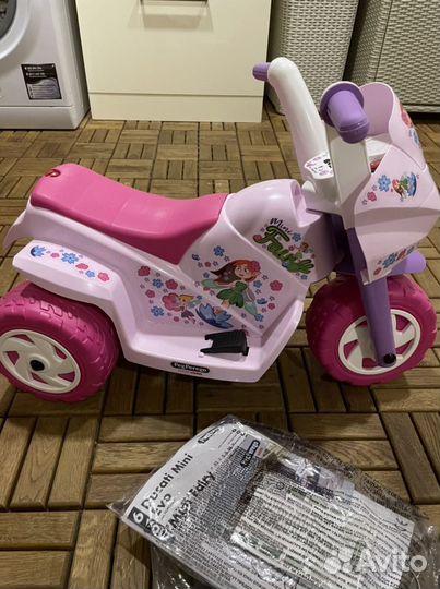 Электромотоцикл детский peg perego