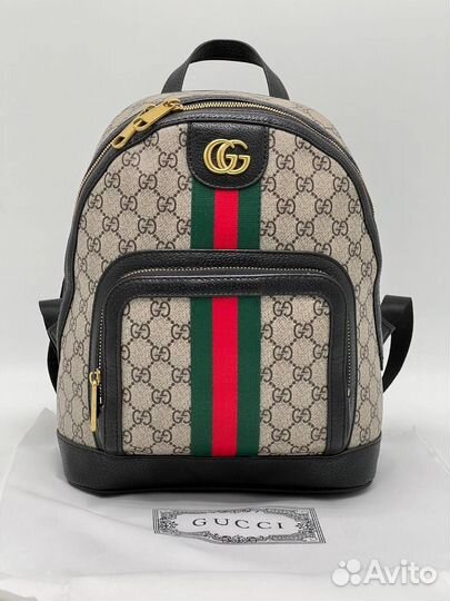 Кожаный женский рюкзак gucci 32/26см