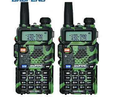 Рация 2 шт Baofeng UV-5R 8w(3режима) камуф