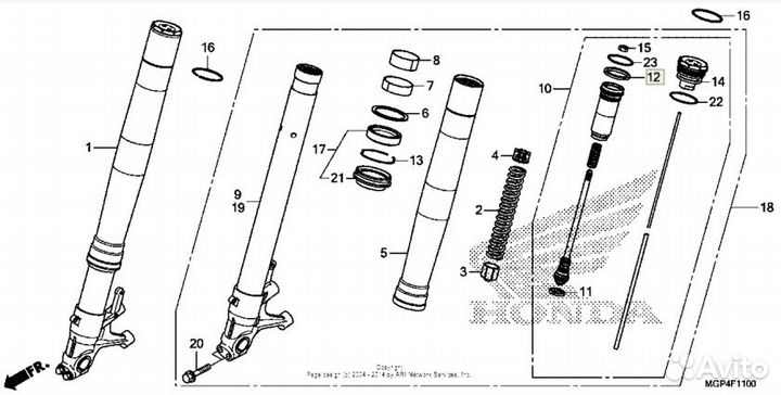 Honda O-ring пластик CBR 1000 RR 51438-MGP-D01