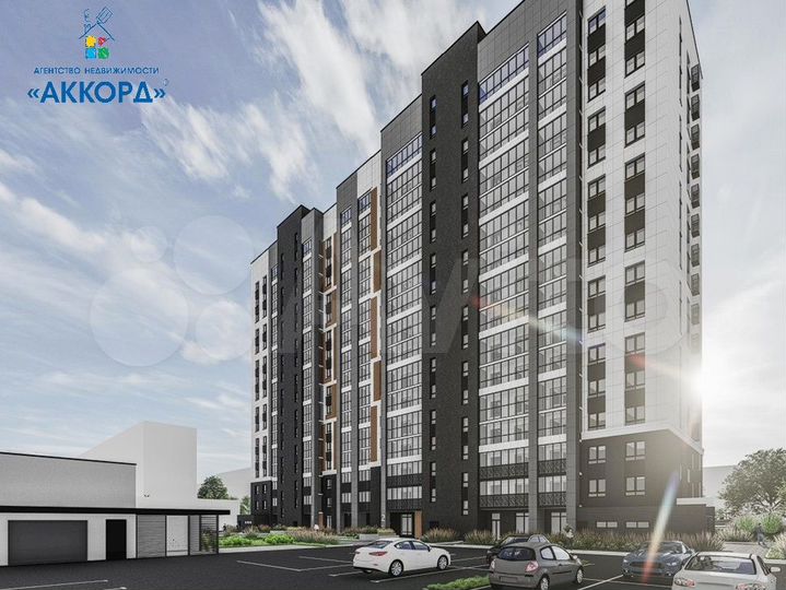 2-к. квартира, 52,8 м², 4/16 эт.