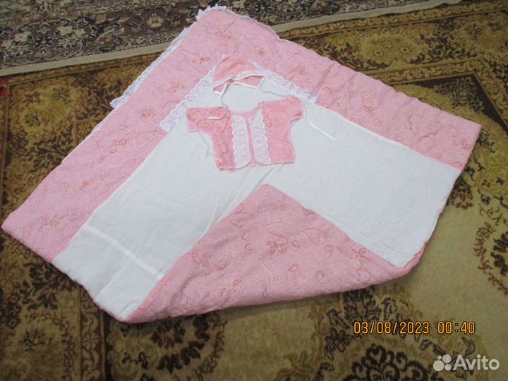 Комплект на выписку для девочки зима