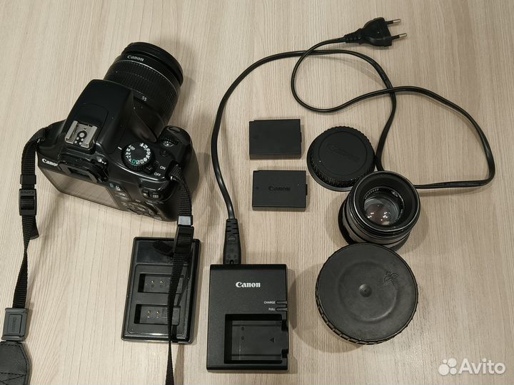 Canon EOS 1100D Kit + Гелиос 44-2