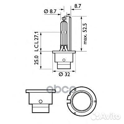 Лампа газоразрядная D2S xenon vision 4600K (460