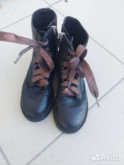 Ботинки кожаные zara