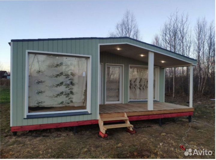 Каркасный всесезонный дом с доставкой 90 м кв, арт. бу-5334