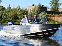 Алюминиевая моторная лодка Wyatboat 490 DCM новая