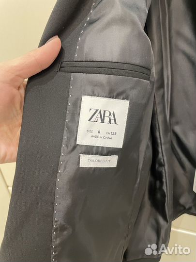 Пиджак zara черный 128 размер