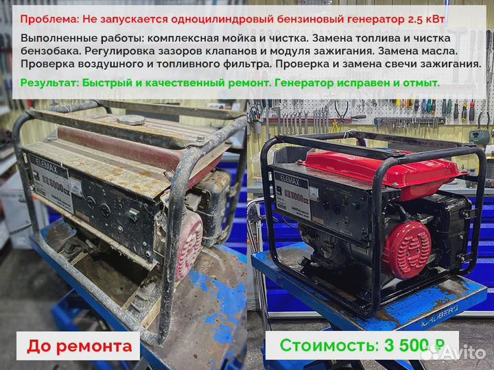 Ремонт Генератора и Бензогенератора (Обслуживание)