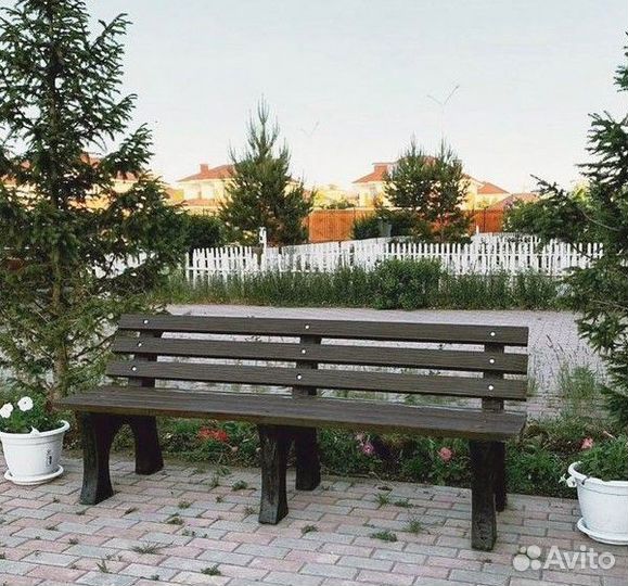 Эко Скамья со спинкой 2 м