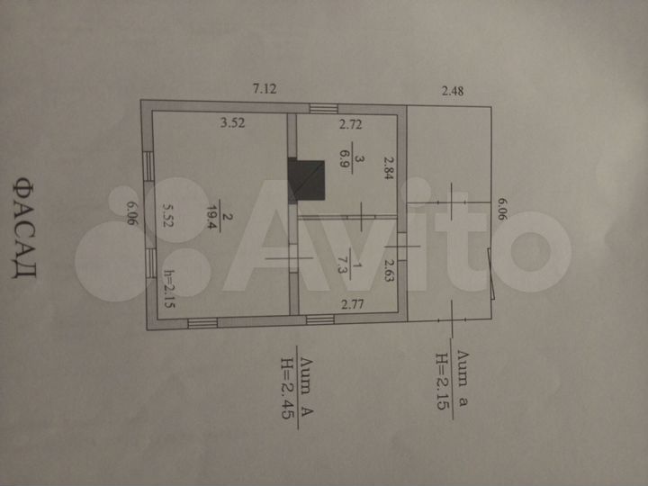Дом 33,6 м² на участке 40 сот.