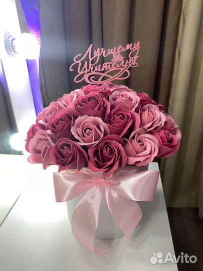 Букет из мыльных цветов