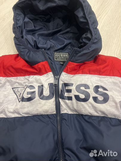 Пуховик осениий подростковый Guess унисекс