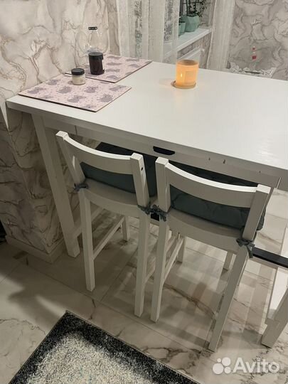 Барный стол и стулья IKEA