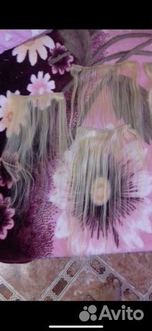 Волосы натуральные на заколках