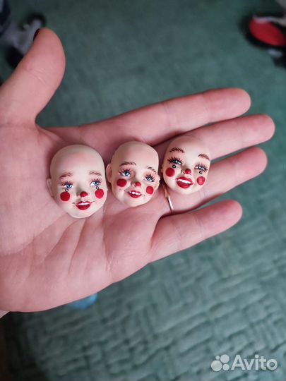 Лица для ватных игрушек