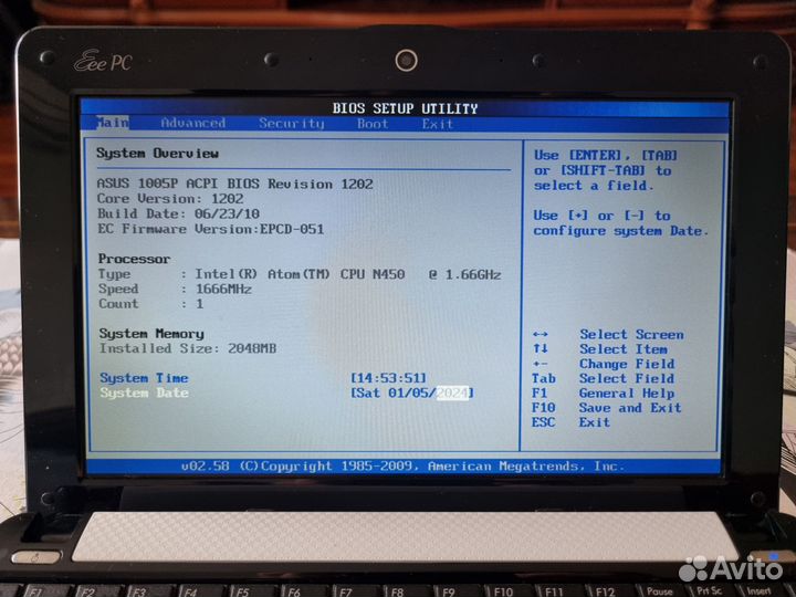 Asus Eee PC 1005P