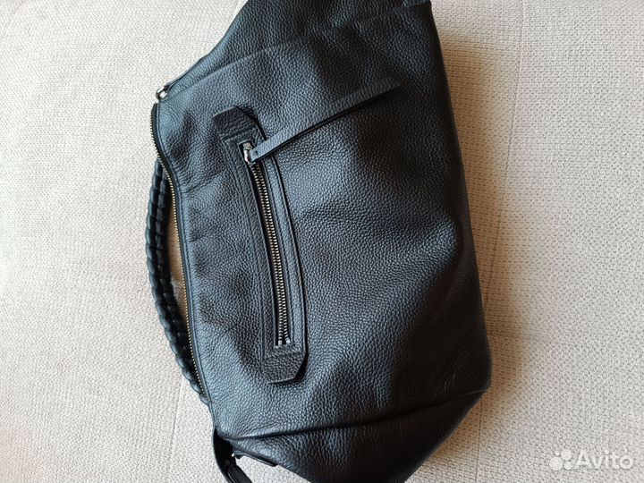 Сумка женская натуральная кожа черная