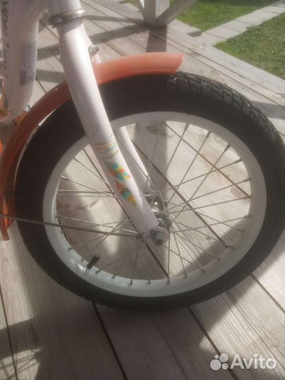 Детский велосипед для девочки 4-7 лет