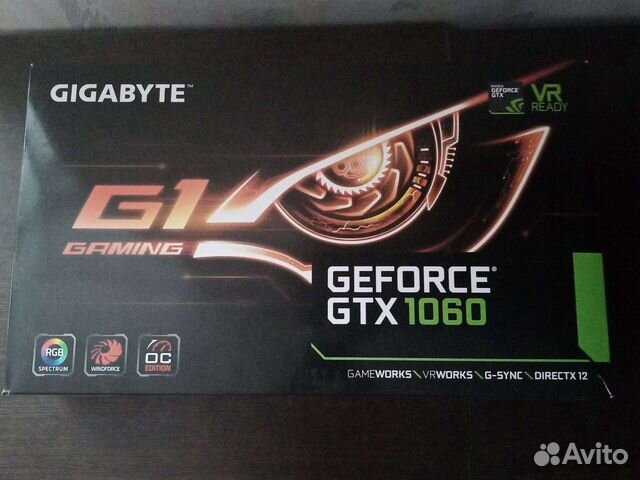 Видеокарта Gigabyte GeForce GTX 1060 6gb