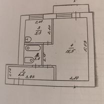 1-к. квартира, 30,6 м², 3/5 эт.