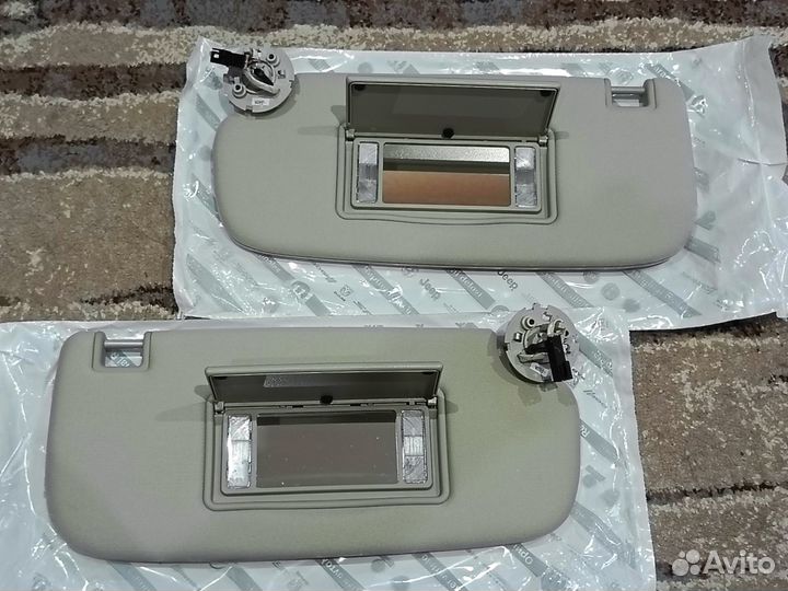 Комплект козырьков Jeep Grand Cherokee WK2 серых