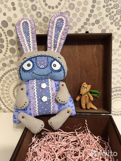Заяц интерьерная игрушка