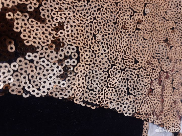 Вечернее платье золотое с пайетками р 42-44