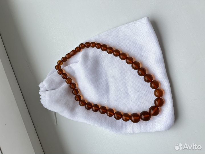 Янтарные бусы времен СССР
