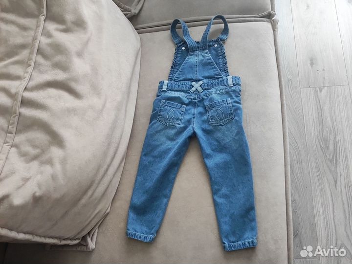 Комбинезон джинсовый для девочки 86-92