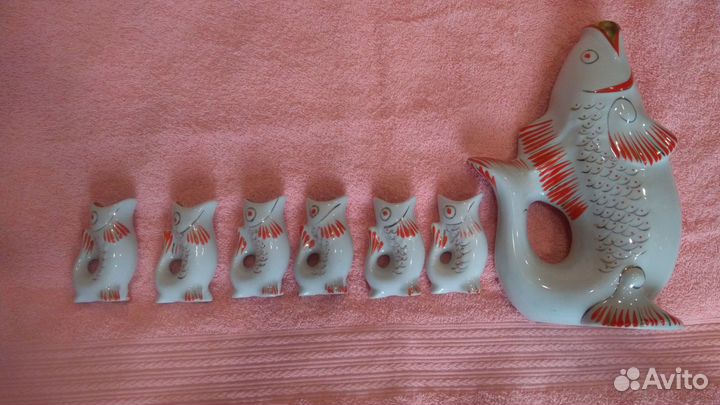 Штоф рыбки с рюмками