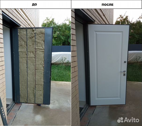 Установка мдф панелей, Обивка дверей,Замена замков