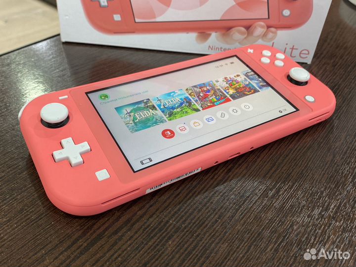 Nintendo Switch Lite Коралл 128GB MOD с играми