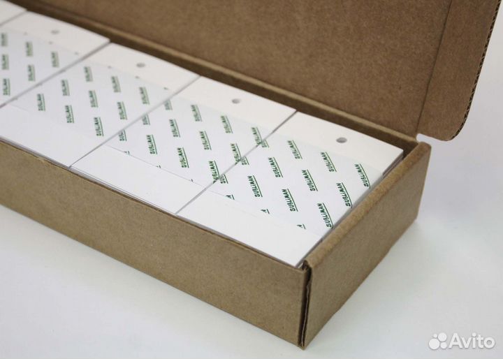 Бирки для одежды с печатью и без печати