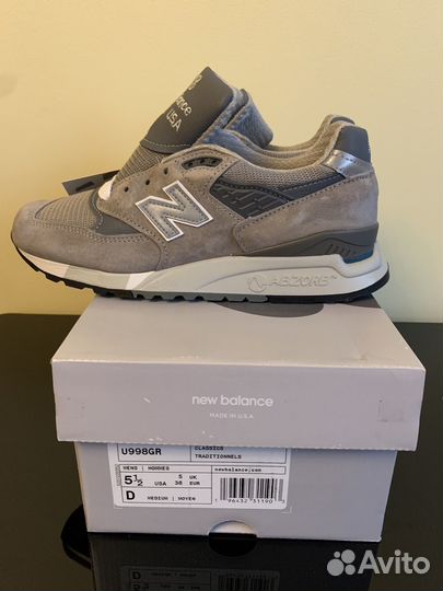 NEW balance U998GR *made IN USA*, new 5,5US