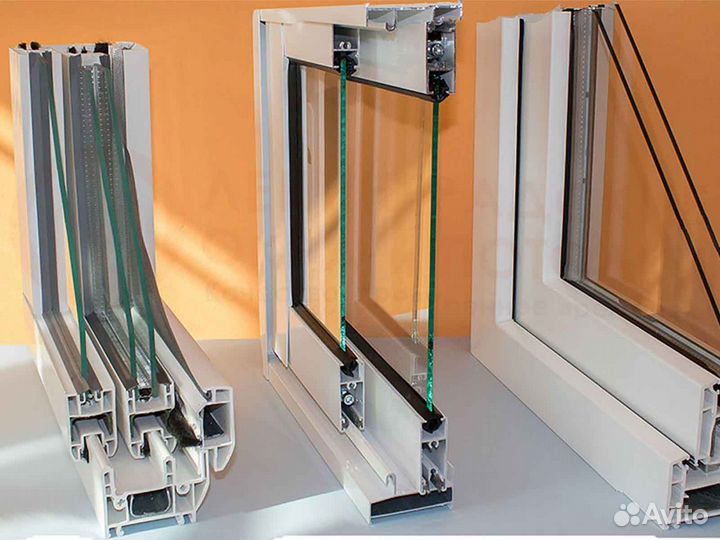 Ремонт окон, стеклопакет Стандарт RAL5712