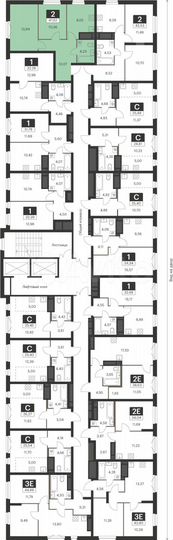 2-к. квартира, 47,6 м², 18/18 эт.