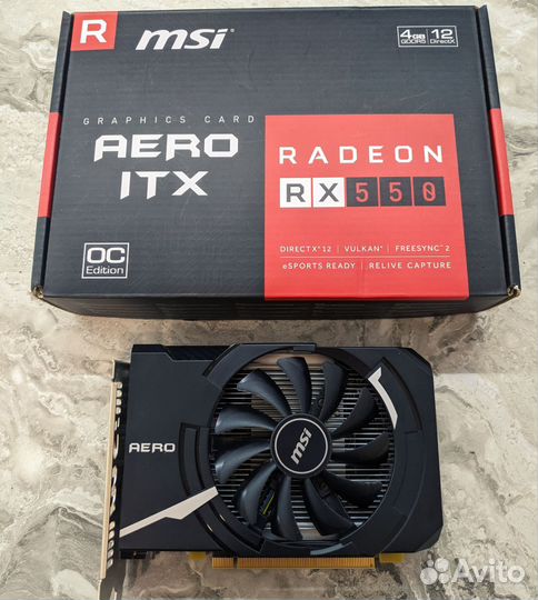 Видеокарта RX 550 4gb