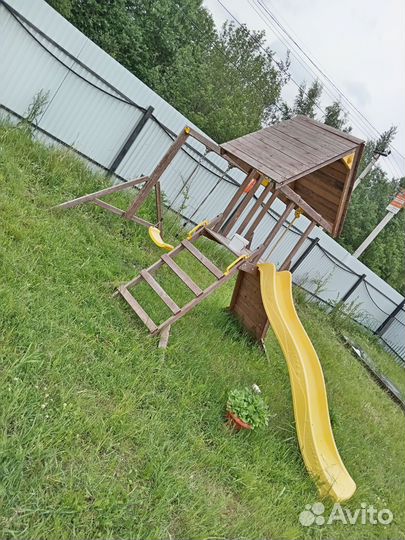 Детская горка с качелями бу