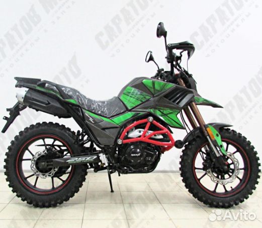 Мотоцикл турэндуро rockot hound 250 LUX (зеленый)