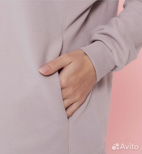 Кашкорсе ткань отрез розовый