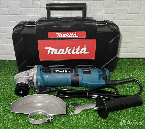 Ушм Makita 1100w 125 mm с рег. оборотов, в кейсе