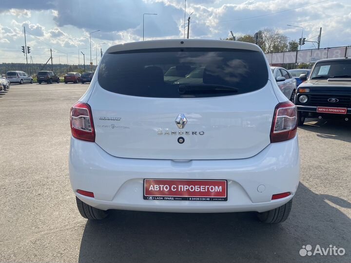 Renault Sandero 1.6 МТ, 2018, 95 590 км