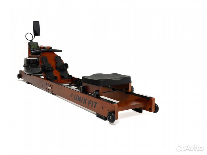 Гребной тренажер unix Fit Wood Rower Dark